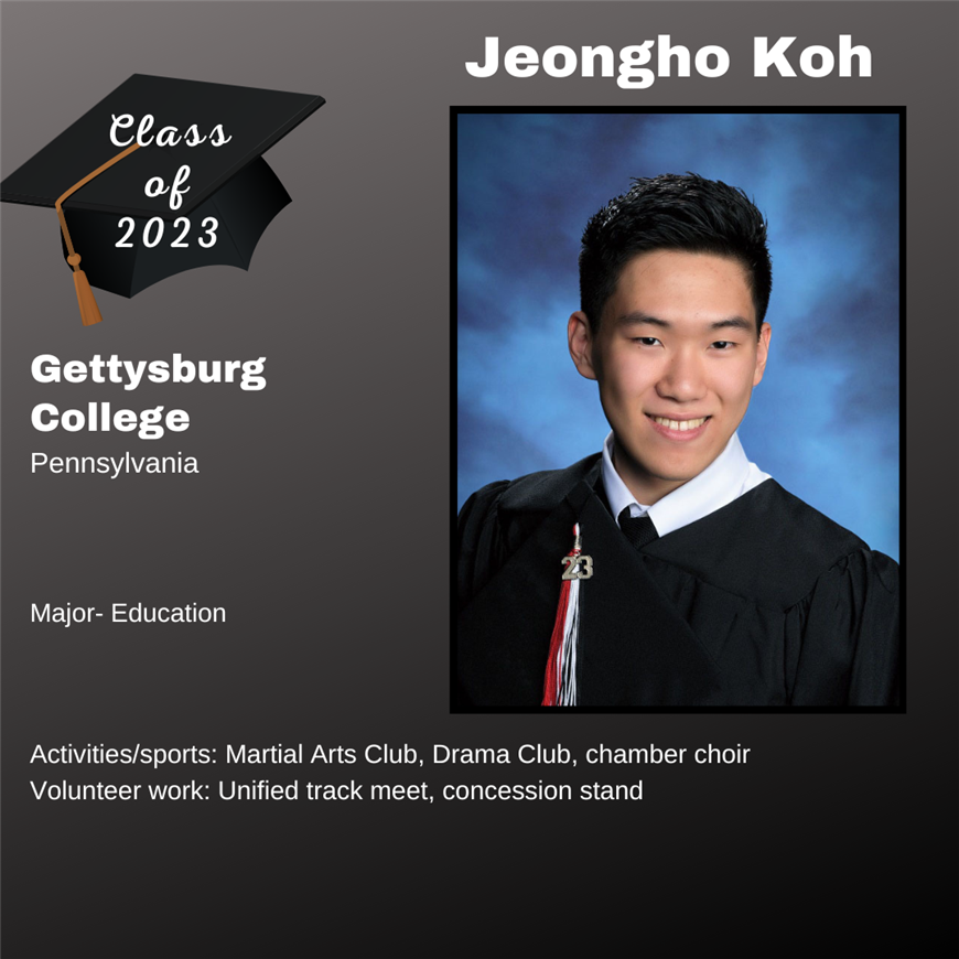 Top 25 Grads, Jeongho Koe